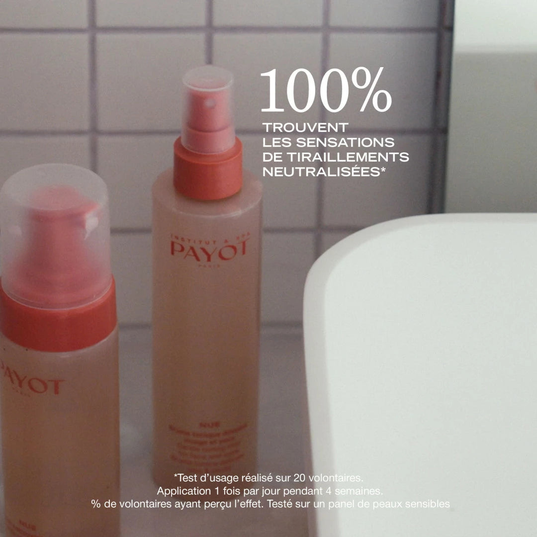 Brume Tonique Douceur 200ml Nue Payot, tonique frais et apaisant qui hydrate et équilibre la peau après le nettoyage.
