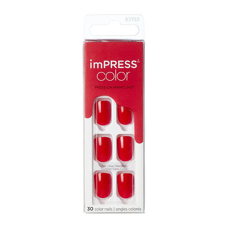Capsules Impress Press-On Nails de la marque KISS – manucure tendance facile et rapide à appliquer