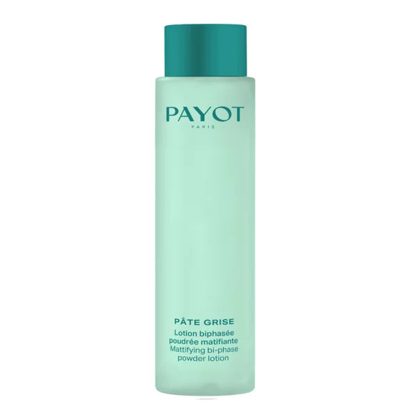 Eau Purifiante Bi-Phasée 200ml Pâte Grise Payot, lotion nettoyante pour purifier la peau, resserrer les pores et réduire les imperfections.