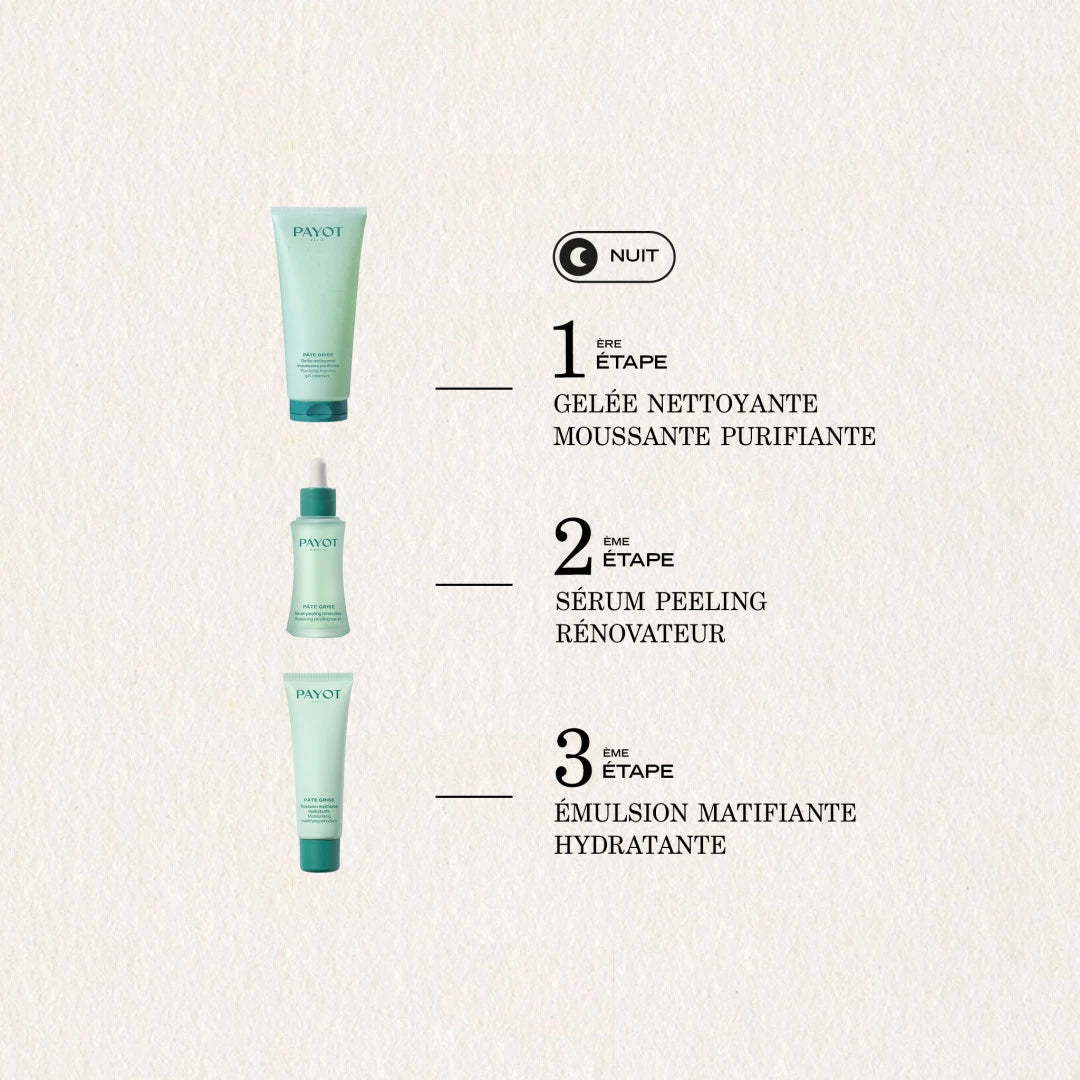 Gelée Nettoyante Mousse 200ml Pâte Grise Payot, mousse douce pour nettoyer en profondeur, éliminer les impuretés et purifier la peau sans l'assécher.