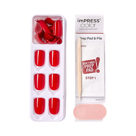 Capsules Impress Press-On Nails de la marque KISS – manucure tendance facile et rapide à appliquer