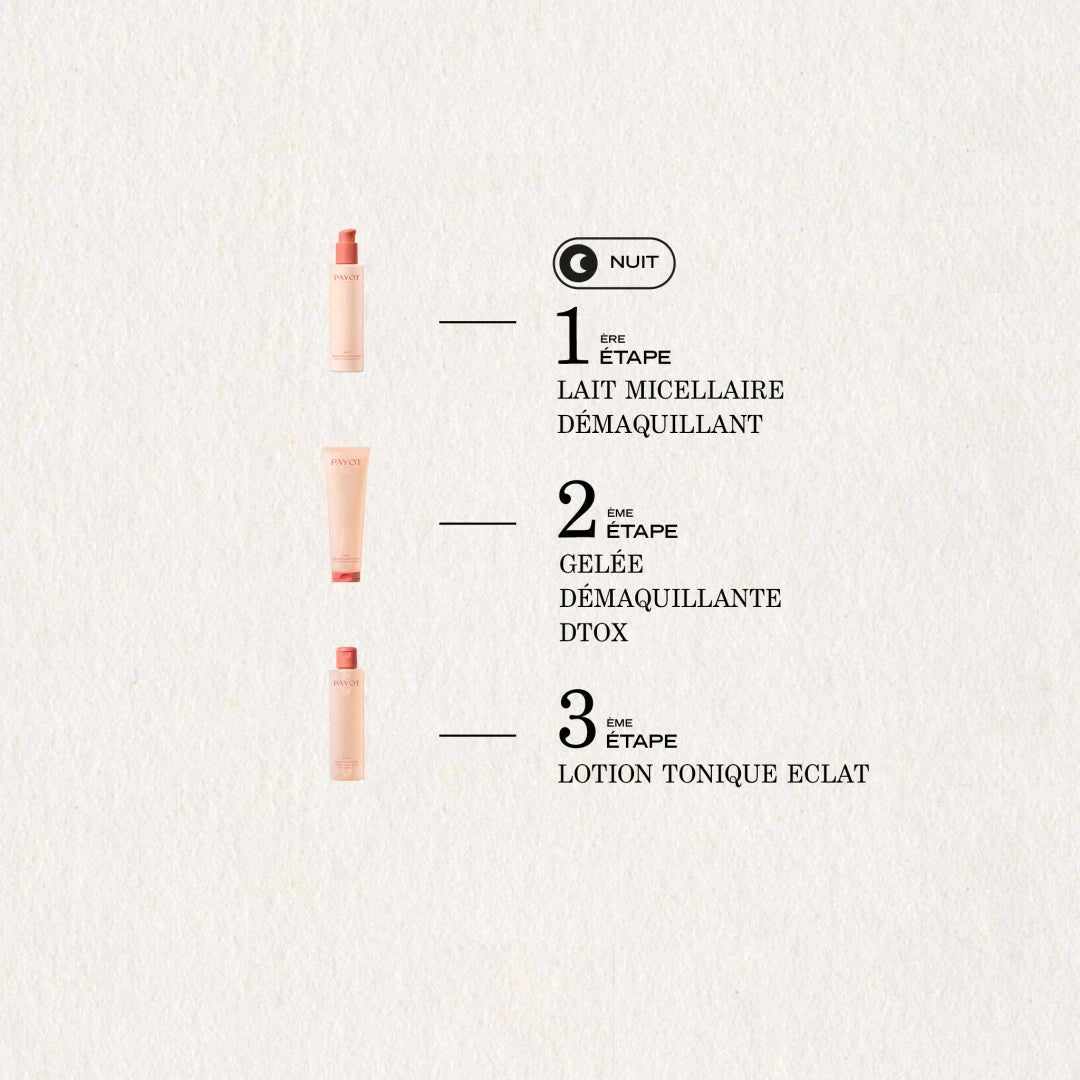 Lotion Tonique Réveil 400ml Nue Payot, tonique doux pour réveiller, rafraîchir et tonifier la peau tout en éliminant les impuretés en douceur.