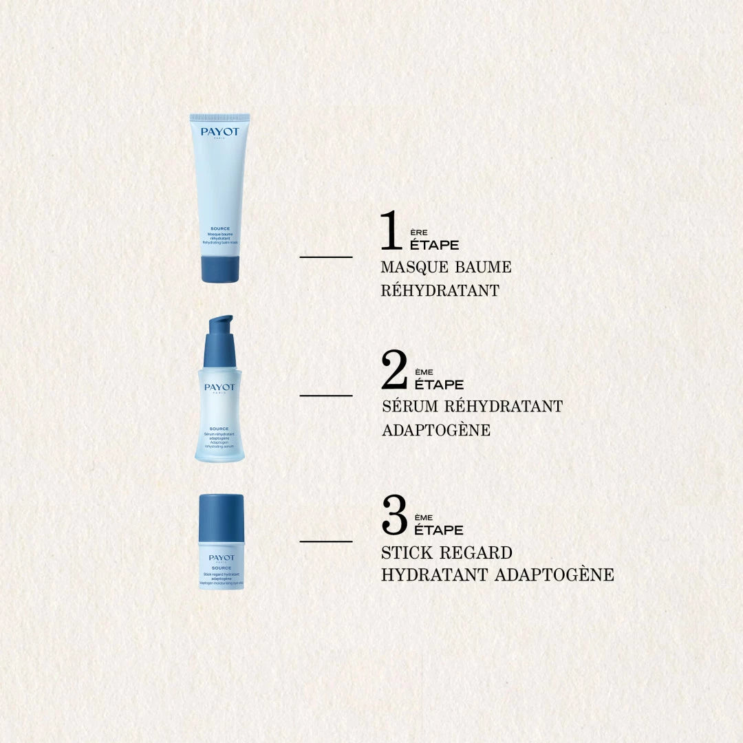 Masque Baume Réhydratant 50ml Source Payot, apaise et hydrate intensément les peaux déshydratées, pour une sensation de confort immédiat