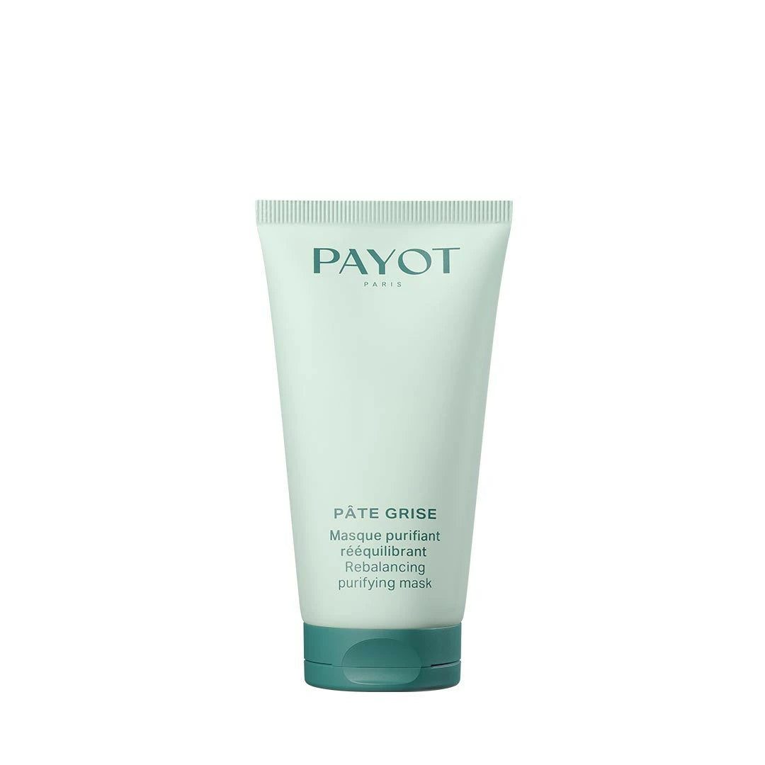 Masque Purifiant Rééquilibrant 75ml Pâte Grise Payot, soin détoxifiant pour purifier la peau, absorber l’excès de sébum et rééquilibrer le teint.