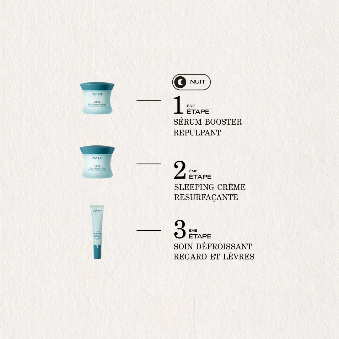 Sérum Booster Repulpant 50ml Lisse Payot, soin anti-âge pour repulper la peau, lisser les rides et restaurer la fermeté et l’élasticité du visage.