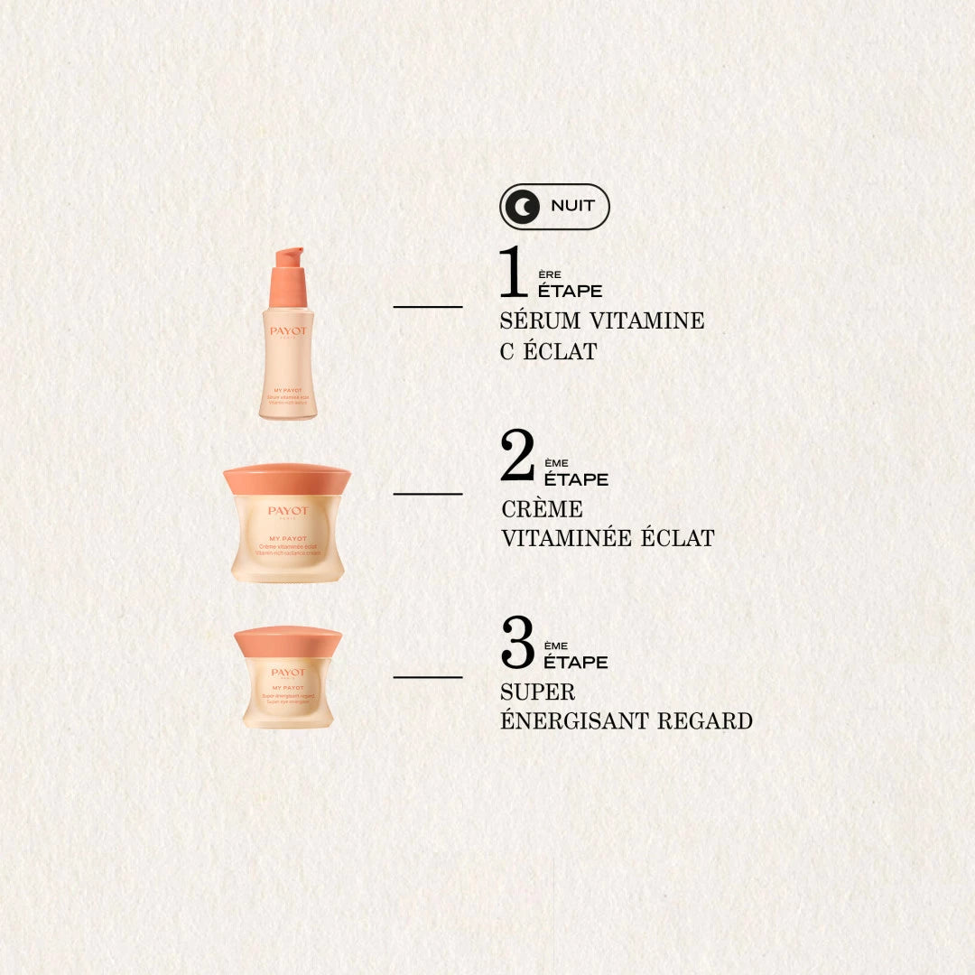 Soin Énergisant Regard 15ml My Payot, soin contour des yeux pour réduire les cernes, lisser les ridules et réveiller le regard fatigué