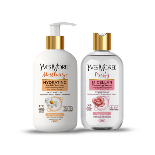 PACK NETTOYAGE DE VISAGE POUR PEAU NORMALE À SÈCHE  YVES MOREL