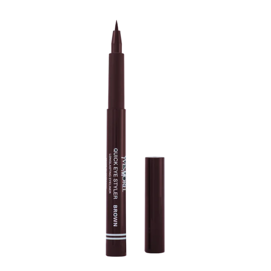 Découvrez Quick Eye Styler, l’eyeliner indispensable pour sublimer votre regard en un seul geste. Grâce à sa pointe ultra-fine, il offre une application facile, rapide et sans bavure – idéale même pour les débutantes !
Pigmentation intense
Tenue longue durée jusqu’à 12h
Résistant à l’humidité et à la transpiration
 Formule douce adaptée aux yeux sensibles
Que vous aimiez un trait discret ou un cat-eye audacieux, Quick Eye Styler vous garantit un résultat net, élégant et professionnel.
