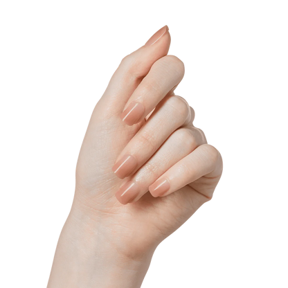 Faux ongles Impress-Kiss Balance sur Routine Glow Up, manucure élégante et naturelle, forme moderne, application facile sans colle