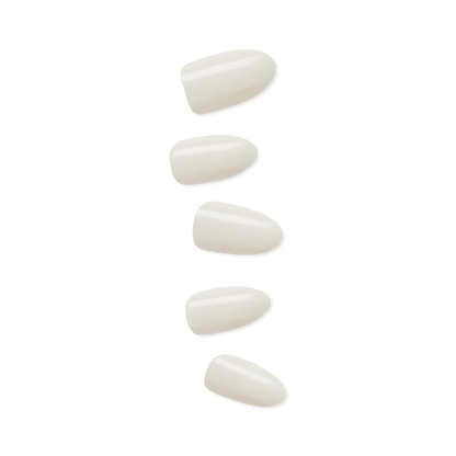 Faux ongles Impress-Kiss Ballroom Almond sur Routine Glow Up, forme amande élégante, look naturel, pose rapide sans colle