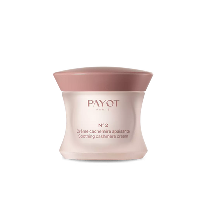 Cachemire Apaisante 50ml N°2 Payot, crème riche qui calme les rougeurs, hydrate intensément et renforce la barrière cutanée des peaux sensibles