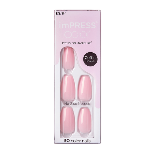 Capsules Impress longues KISS – manucure glamour facile à appliquer chez Routine Tunis"