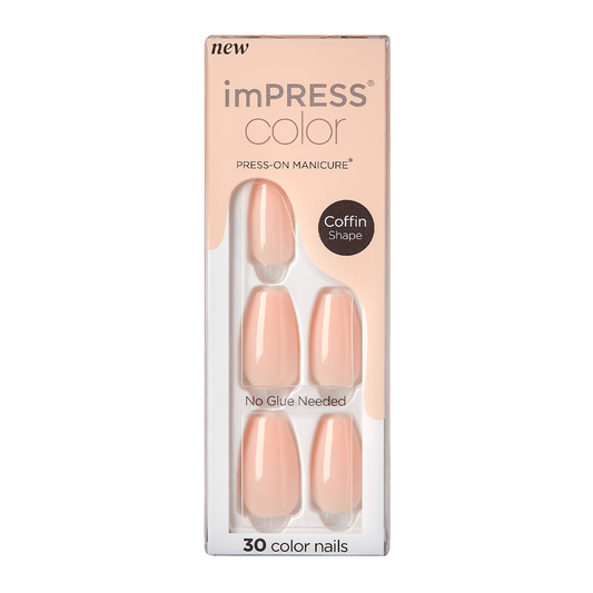 Capsules Impress Press-On Nails de la marque KISS – manucure tendance facile et rapide à appliquer