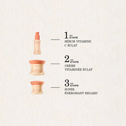 Crème Vita Éclat 50ml My Payot, soin hydratant quotidien pour raviver l’éclat, lisser le teint et offrir une peau lumineuse et pleine d’énergie.