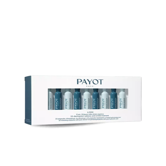 Cure Rides Éclat Express 10 Jours 20x1ml Lisse Payot, ampoules intensives pour lisser les rides, revitaliser la peau et raviver l’éclat en 10 jours