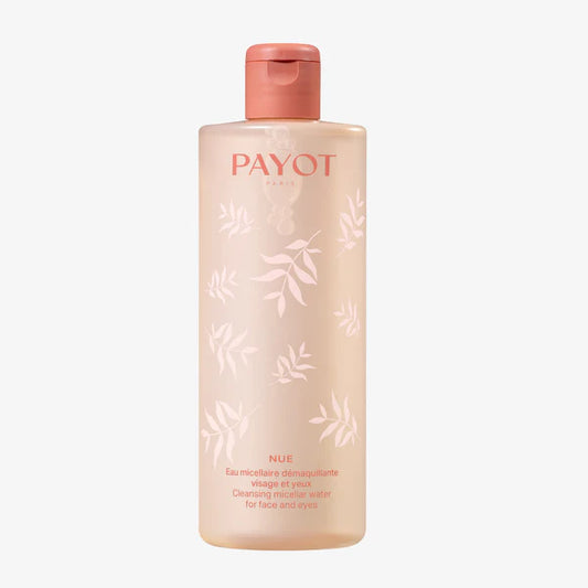 Eau Micellaire Démaquillante 400ml Nue Payot, nettoyant doux qui élimine maquillage et impuretés tout en respectant l’équilibre naturel de la peau.