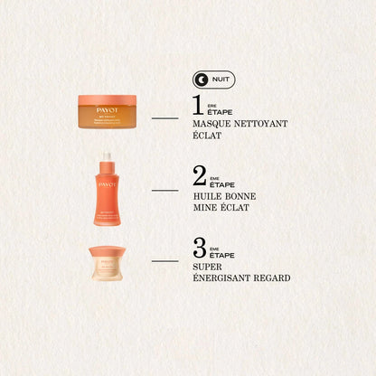 Huile Bonne Mine Éclat 30ml My Payot, nourrit intensément, révèle l’éclat naturel et laisse un fini lumineux sans effet gras