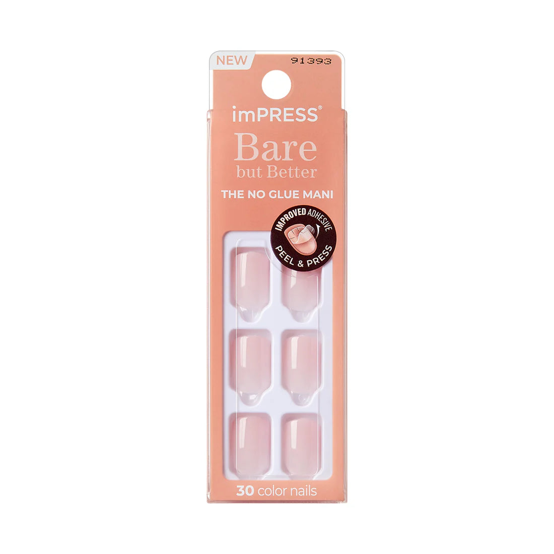 Faux ongles Impress-Kiss Instinct sur Routine Glow Up, forme chic, application facile, manucure parfaite sans colle et sans tracas