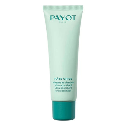 Masque Charbon Ultra Absorbant 50ml Pâte Grise Payot, purifie la peau, désincruste les pores et régule l'excès de sébum pour un teint net