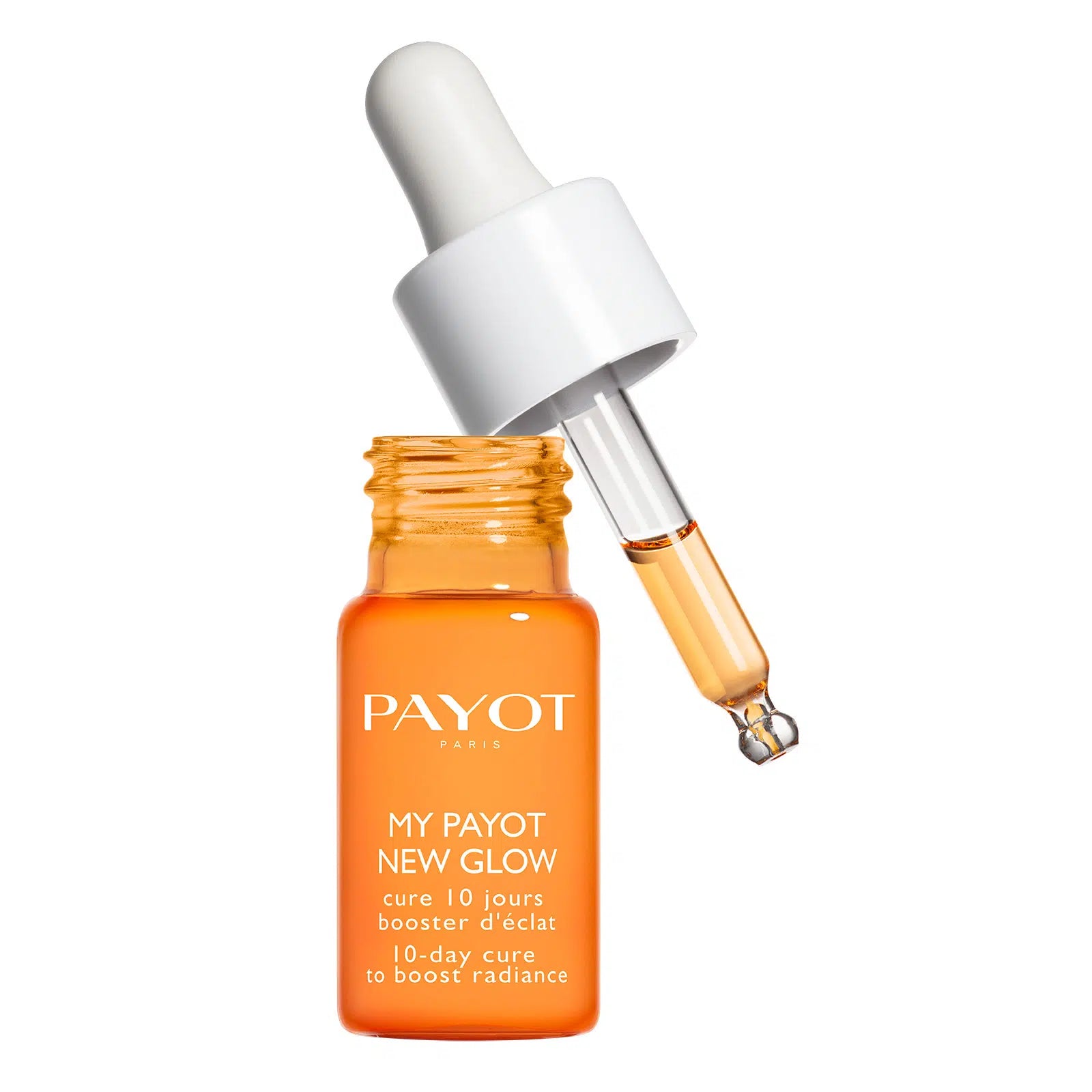 New Glow 7ml My Payot, cure éclat vitaminée pour booster la luminosité du teint, lisser la peau et offrir un effet bonne mine immédiat.