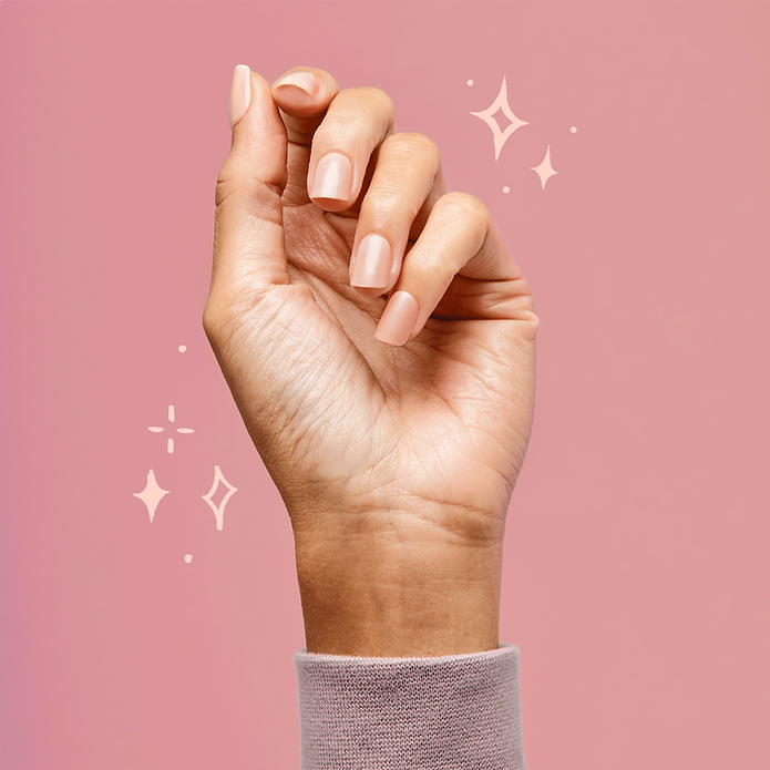 Faux ongles Impress-Kiss Peevish Pink sur Routine Glow Up, rose vif audacieux, manucure express, pose facile sans colle