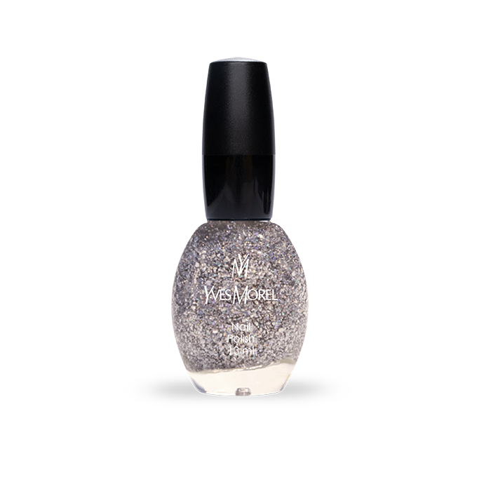 VERNIS À ONGLES 501 – SILVER CHALICE GLITTER_YVES MOREL