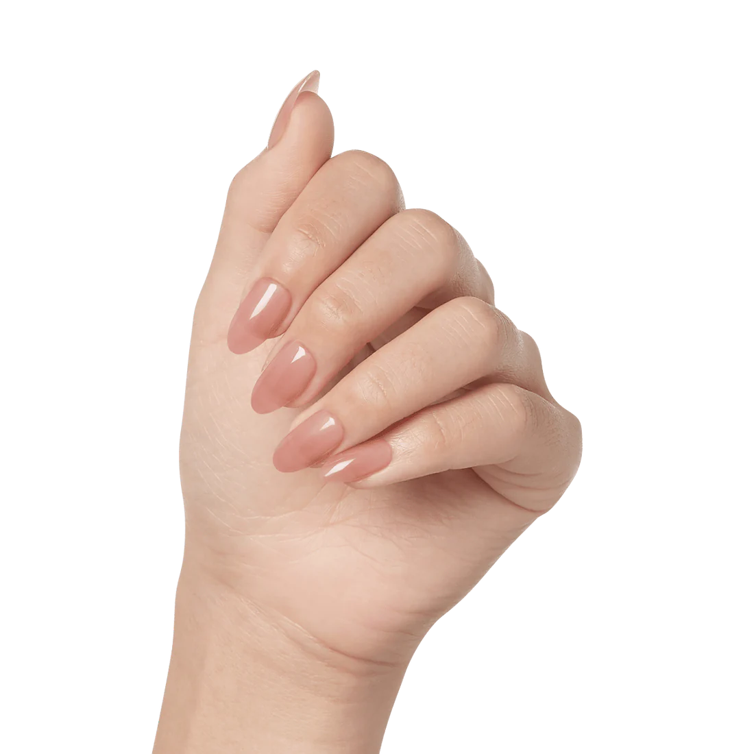 Faux ongles Impress-Kiss Serenity disponibles sur Routine Glow Up, look doux et naturel, forme élégante, manucure rapide sans colle