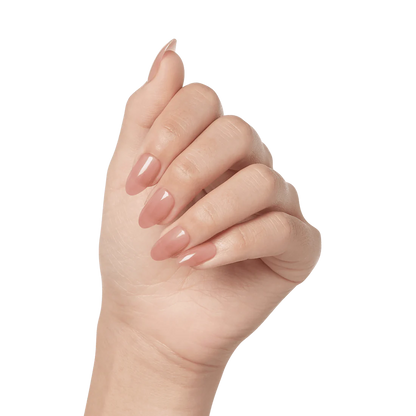 Faux ongles Impress-Kiss Serenity disponibles sur Routine Glow Up, look doux et naturel, forme élégante, manucure rapide sans colle