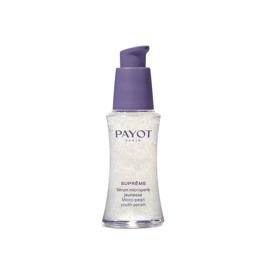 Sérum Microperle Jeunesse 30ml Suprême Payot, soin anti-âge raffermissant pour lisser les rides, revitaliser la peau et révéler un teint lumineux.