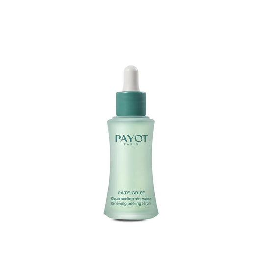 Sérum Peeling Rénovateur 30ml Pâte Grise Payot, soin resurfaçant pour affiner le grain de peau, réduire les imperfections et raviver l’éclat.